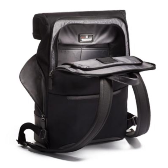 { Tumi } Osborn Harrison Roll Top Backpack Black - Picture 5 of 16